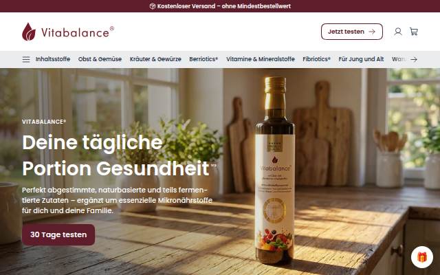 Vitabalance storefront