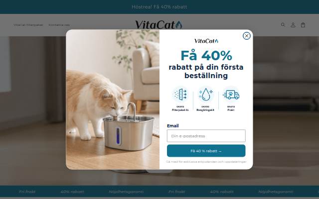 VitaCat.se storefront