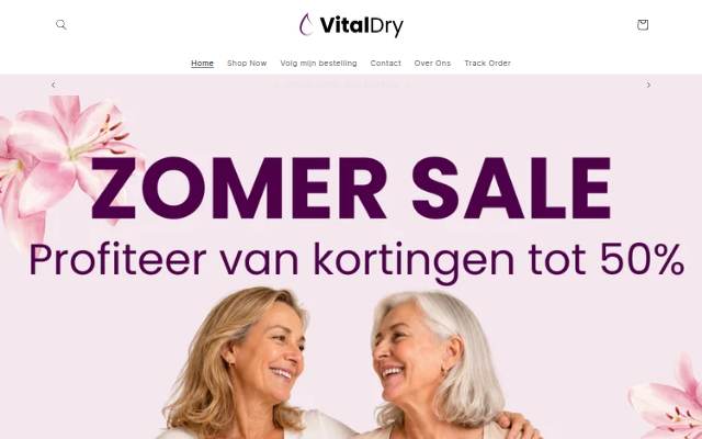 Vital Dry storefront