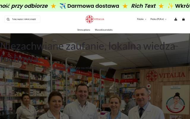 Vitalia storefront
