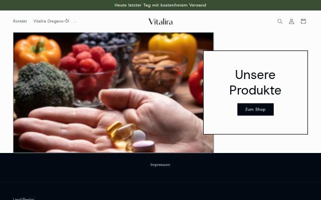Vitalira storefront