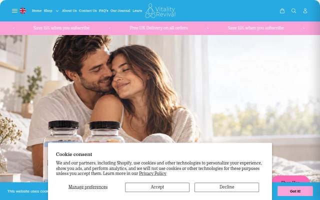 VitalityRevival storefront