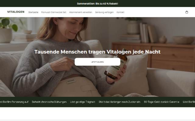 Vitalogen storefront