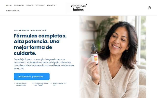 Vitaminas Para Latinos storefront