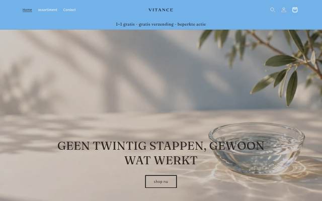 Vitance storefront