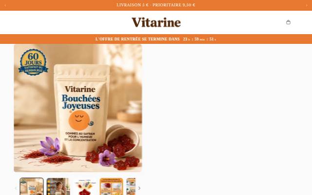 Startseite von Vitarine