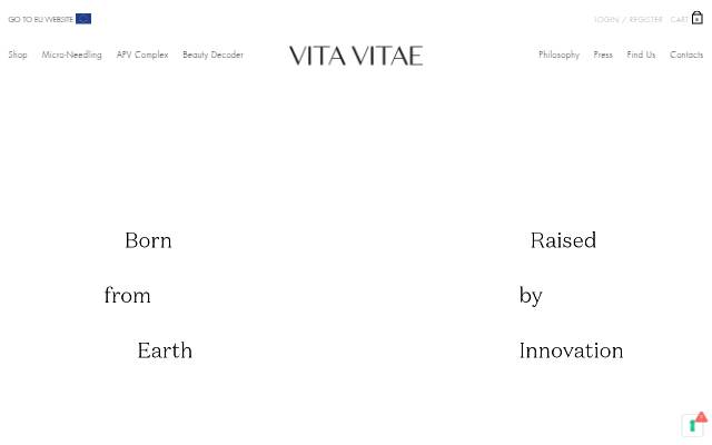 Startseite von Vita Vitae Beauty