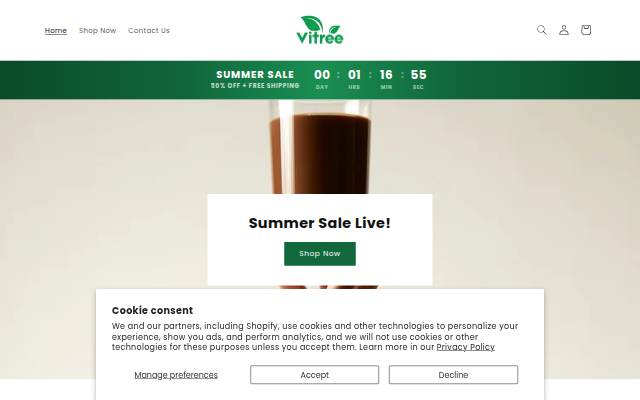 Vitree storefront