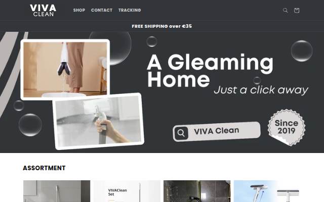 VIVA Clean storefront