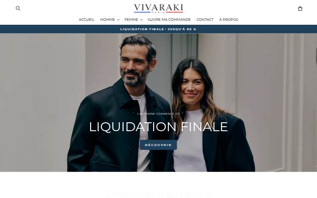 Startseite von Vivaraki Paris