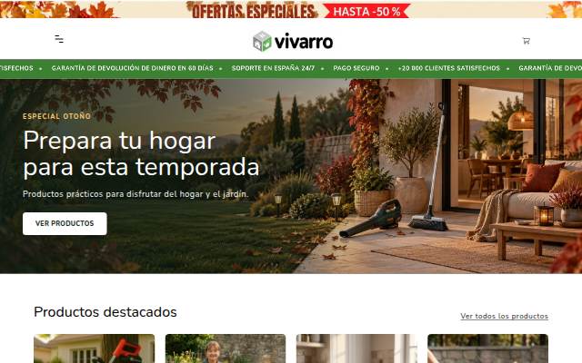 vivarro-shop.com storefront