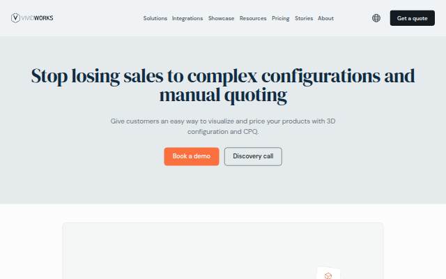 VividWorks I 3D Product Configuration &amp; Instant Quoting storefront