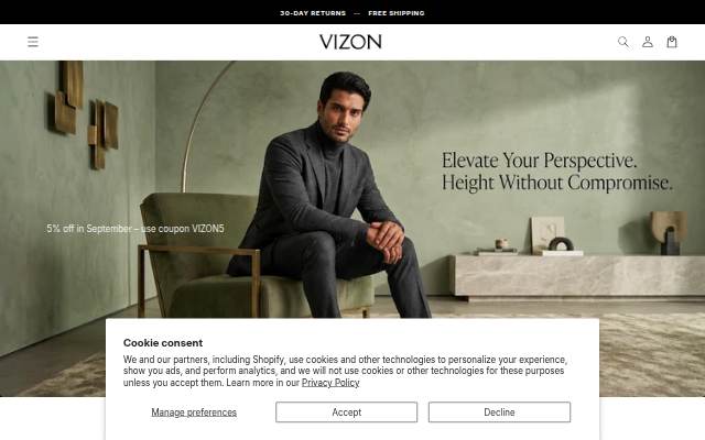 Vizon Style storefront