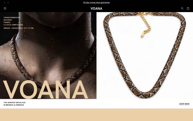 Startseite von Voana