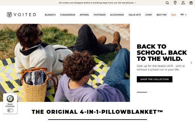 VOITED EU storefront