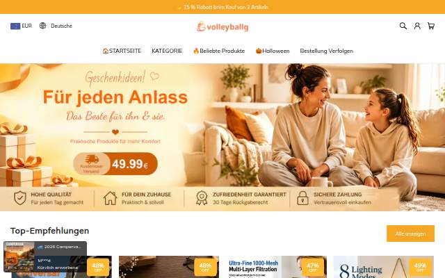 Volleyballg storefront