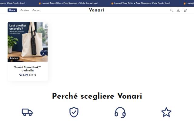 Vonari storefront