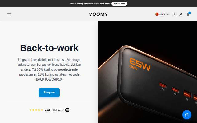 Voomy storefront