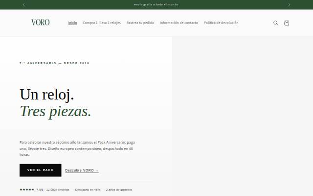 VORO storefront