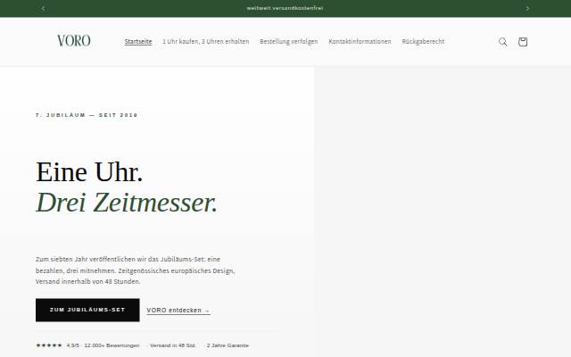 Voro storefront