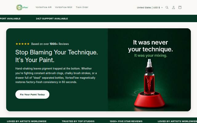 VORTEXFLOW™ storefront