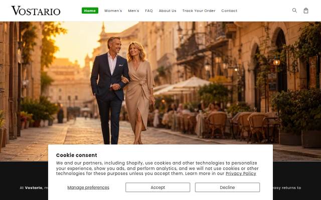 Vostario.com storefront