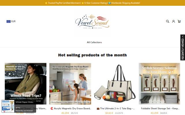 Vowelsound storefront
