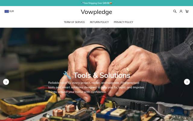 Vowpledge storefront