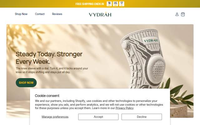 Startseite von Vydrah