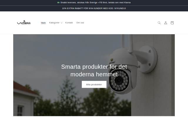 Vyzora storefront