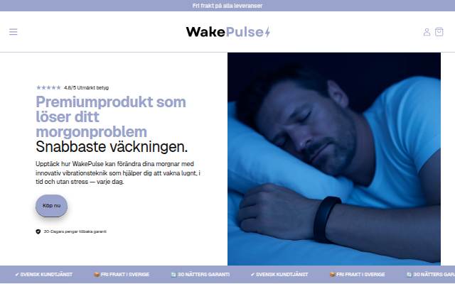 WakePulse Sverige storefront