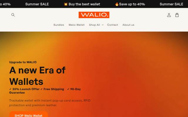 Walio storefront