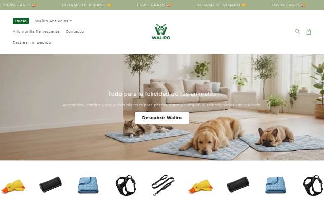 WALIRO storefront