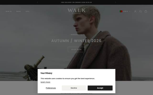 Vitrine de Walk London