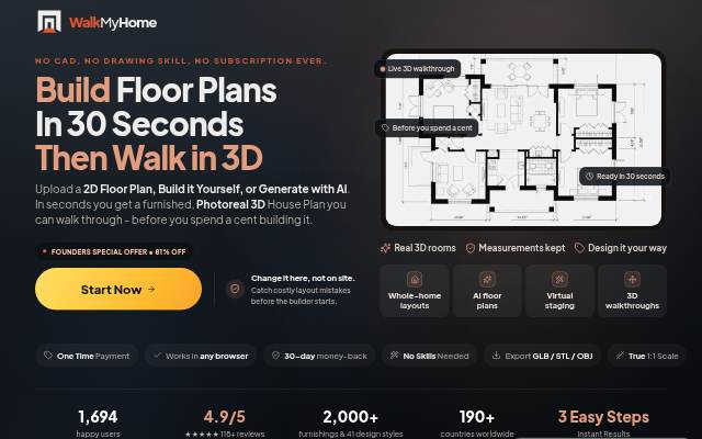Startseite von WalkMyHome
