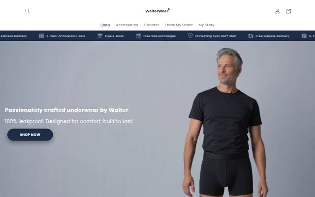 Walter-Underwear storefront