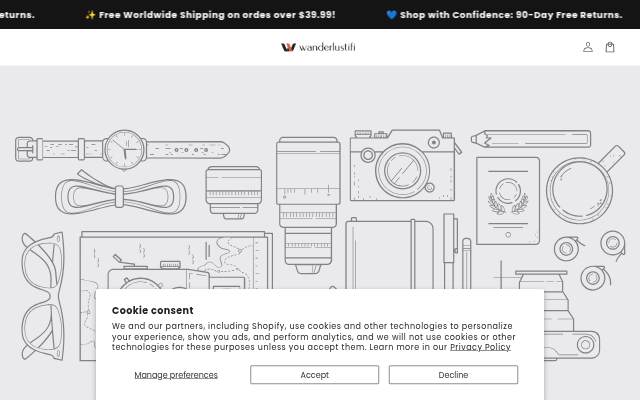Wanderlustifi storefront