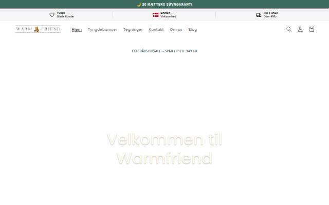 Warm Friend storefront