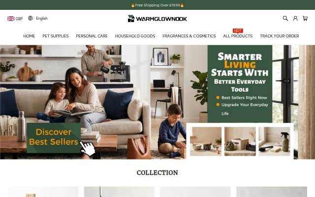 WARMGLOWNOOK storefront