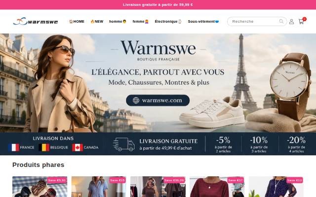 Warmswe storefront