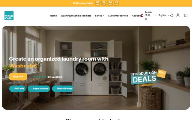 Washcab storefront