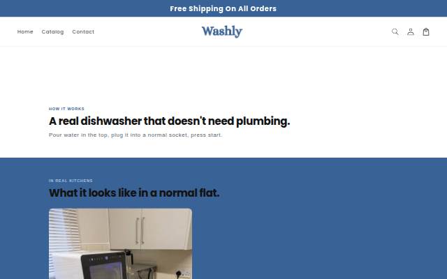 Washly UK storefront