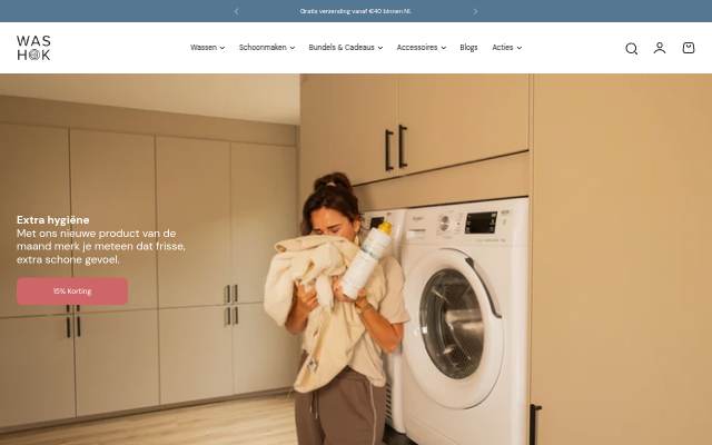 Washok.nl storefront