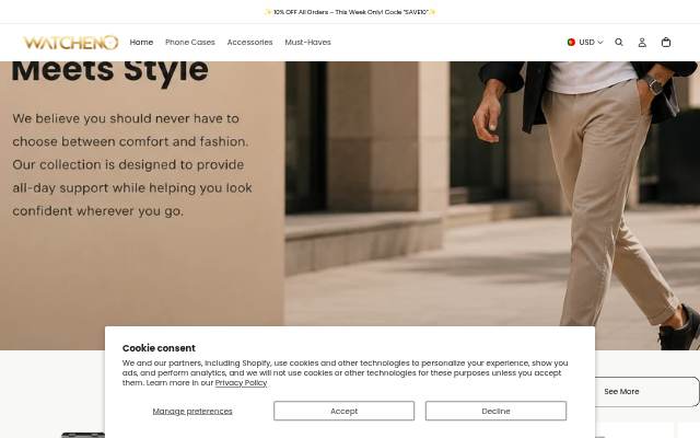 Startseite von watcheno.com