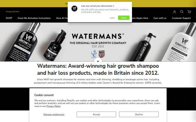 Watermans storefront