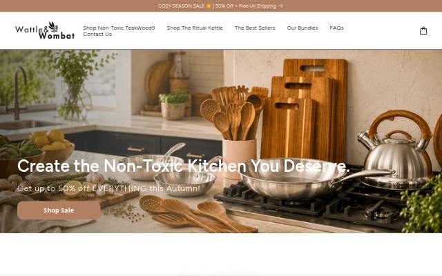 Wattle&amp;Wombat storefront