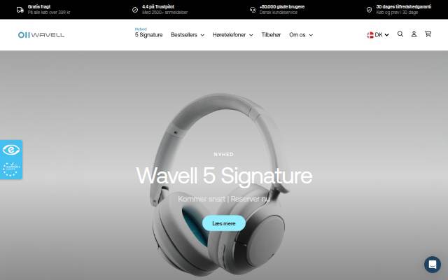 Wavell.dk storefront