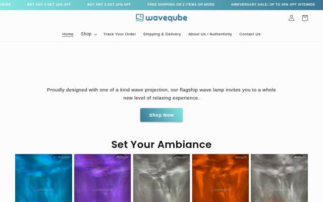 WaveQube storefront