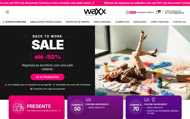 WaXx.me storefront