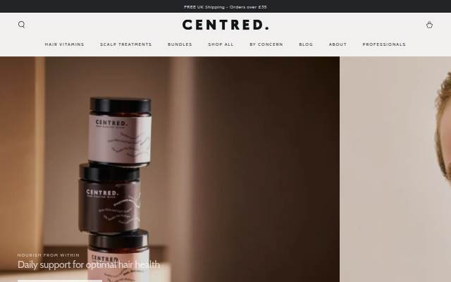 CENTRED.® storefront